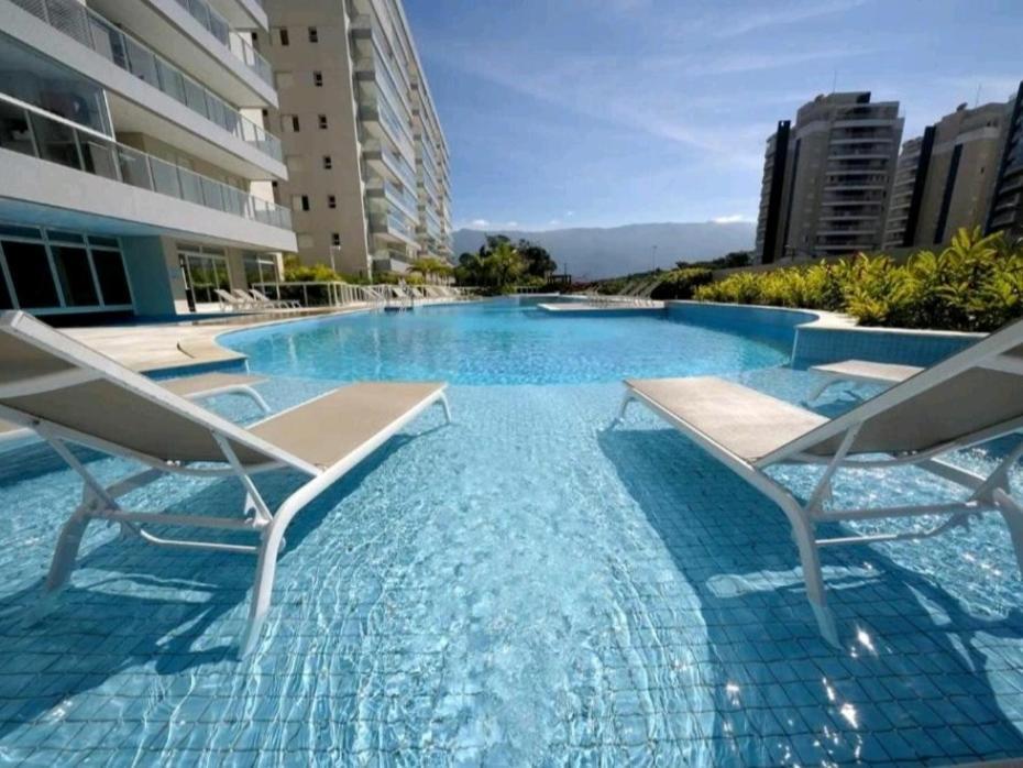 Apartamento Praia Bertioga Frente Mar Exterior foto