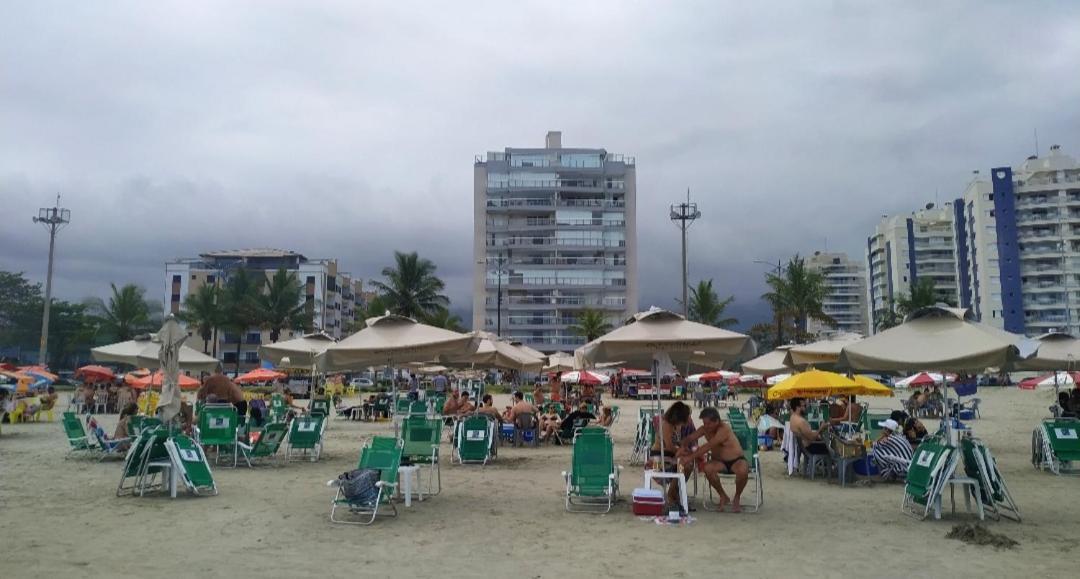 Apartamento Praia Bertioga Frente Mar Exterior foto