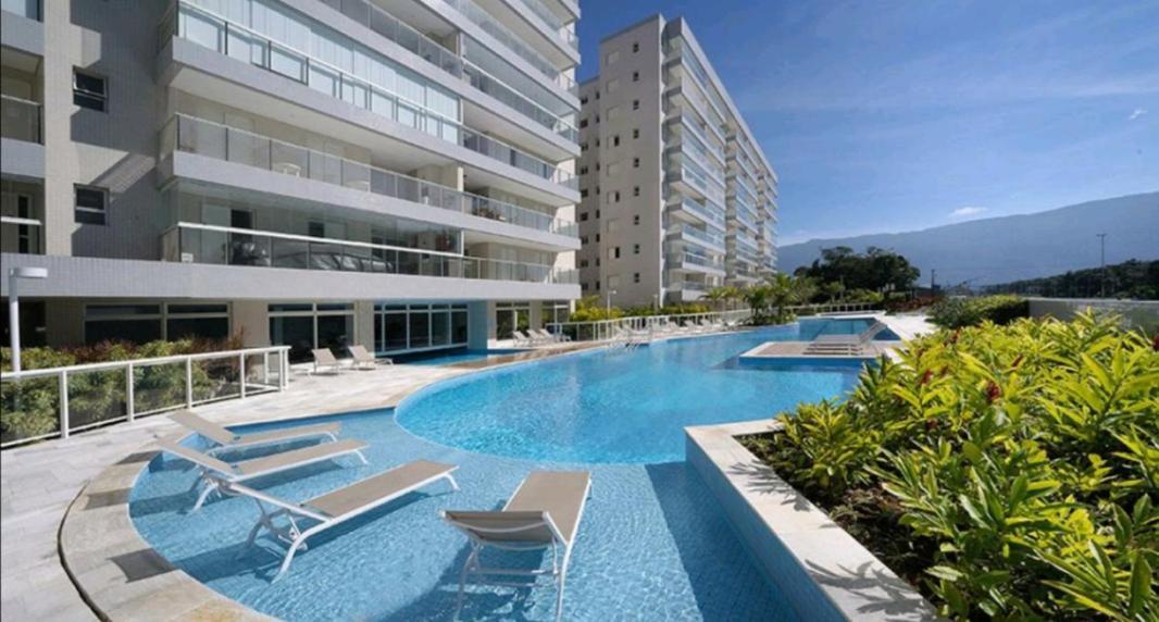 Apartamento Praia Bertioga Frente Mar Exterior foto